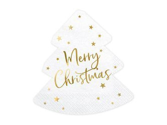 Serwetki Choinka Merry Christmas, 16x16,5cm, 20 szt.