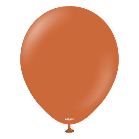 Balony lateksowe Retro Rust Orange, pomarańczowy, 13 cm, 100 szt.