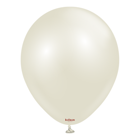 Balony lateksowe Kalisan AURA Ivory White, beżowy, kremowy, 45cm, 1szt.