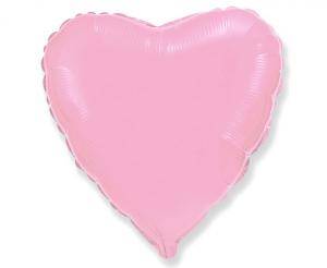 Balon foliowy Serce, Różowe, 45cm, Flexmetal