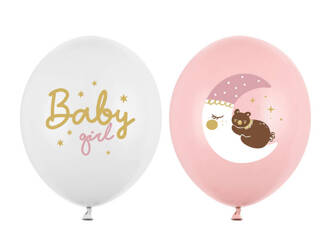 Balony 30 cm, Baby girl, 50szt.