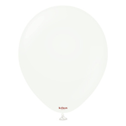 Balony Kalisan lateksowe White, białe 13cm, 100 szt.