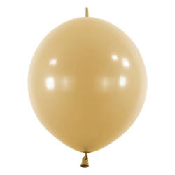 Balony lateksowe z łącznikiem, Brązowe, Decorator Fashion E-Link Mocha Brown, 30cm, 50 szt.