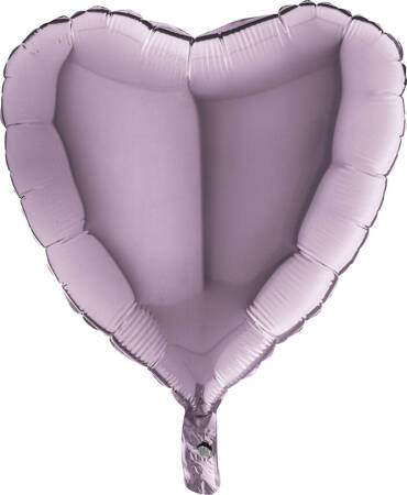 Balon Foliowy - Fioletowe, Liliowe Serce 46 cm, Grabo