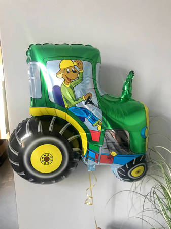 Balon Foliowy - Traktor Zielony, Grabo