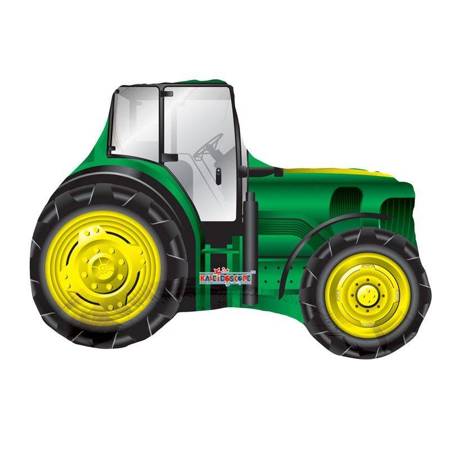 Balon Foliowy Zielony Traktor, 72 cm