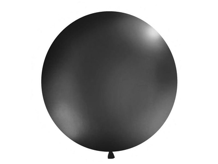 Balon Gigant 1m, okrągły, Pastel czarny