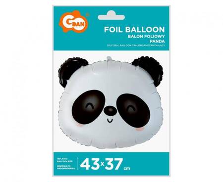 Balon foliowy Panda, 43x37 cm