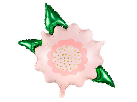 Balon foliowy Różowy kwiat, 70x62 cm