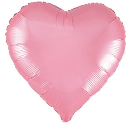 Balon foliowy serce jasnoróżowe, 23cm, 3 szt.