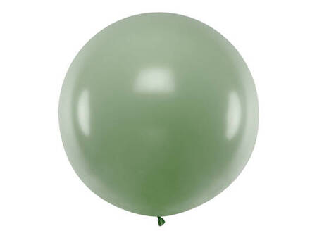 Balon lateksowy Gigant, Zielony, Pastel Rosemary Green, 60cm, 1 szt.