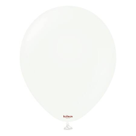 Balony Kalisan lateksowe White, białe 13cm, 100 szt.