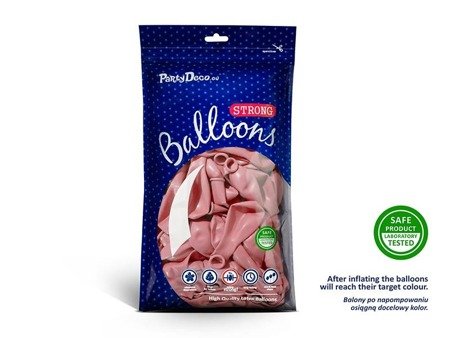 Balony Strong, Pastel Baby Pink Różowe, 30cm, 10 szt.