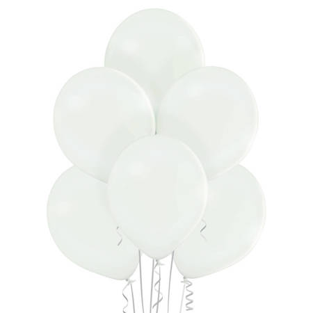 Balony lateksowe B105, Białe Pastel White, 30cm, 100 szt.