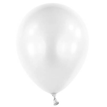 Balony lateksowe Białe, Decorator Pearl Frosty White, 28cm, 50 szt.