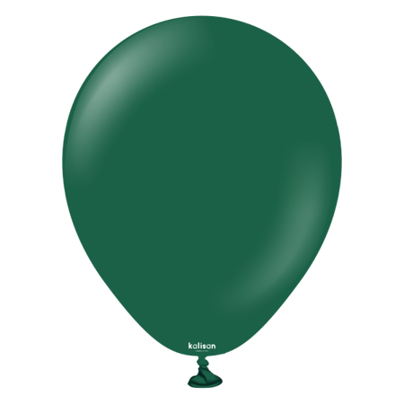 Balony lateksowe Kalisan Dark Green, c. zielony 30cm, 100 szt.