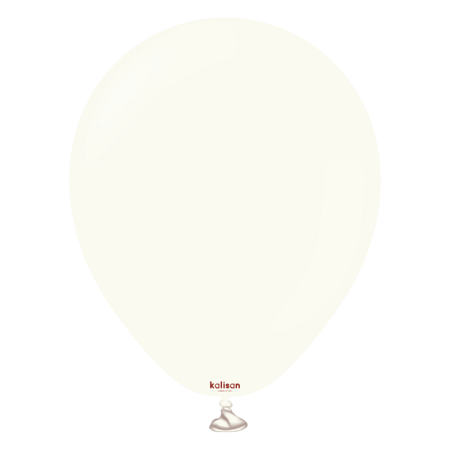 Balony lateksowe Kalisan Retro White, biały, 30 cm, 100 szt.