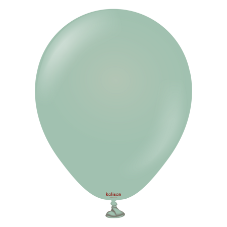 Balony lateksowe Retro Winter Green, zielony 45cm, 25 szt.