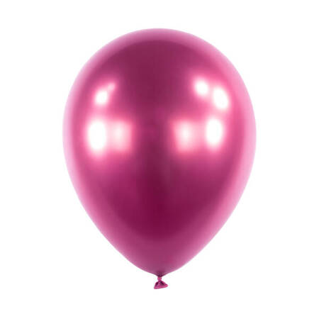 Balony lateksowe Różowe, Decorator Satin Luxe Chrome Flamingo, 28cm, 50 szt.