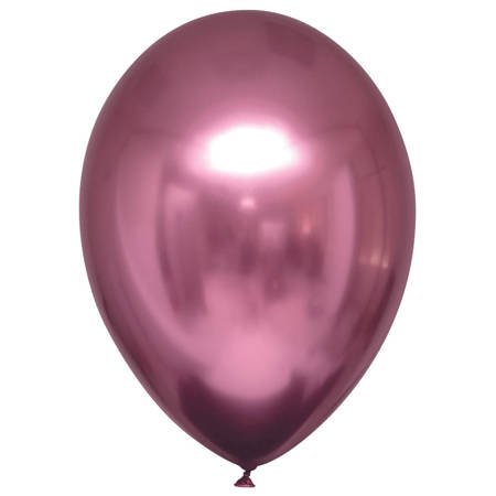 Balony lateksowe Różowe, Decorator Satin Luxe Chrome Flamingo, 28cm, 50 szt.