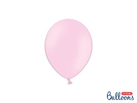 Balony lateksowe Strong, Różowe, Pastel Baby Pink, 12cm, 100 szt.