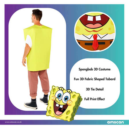 Strój, Kostium przebranie Spongebob rozmiar uniwersalny 