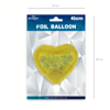 Balon foliowy serce holograficzny złote 46cm