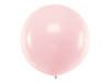 Balon okrągły, Pastel Pale Pink blady Róż, 60cm