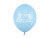 Balony Niebieskie urodzinowe, Happy Birthday 30cm, 6 szt.