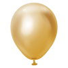 Balony lateksowe Mirror Gold, złoty, 13 cm, 100 szt.