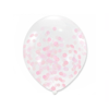 Balony z konfetti Różowym, 30cm, 100szt.