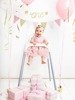 Girlanda Birthday - Różowe Flagietki, 1,3m