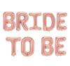 Zestaw balonów napis Bride To Be, Rose Gold, 40 cm